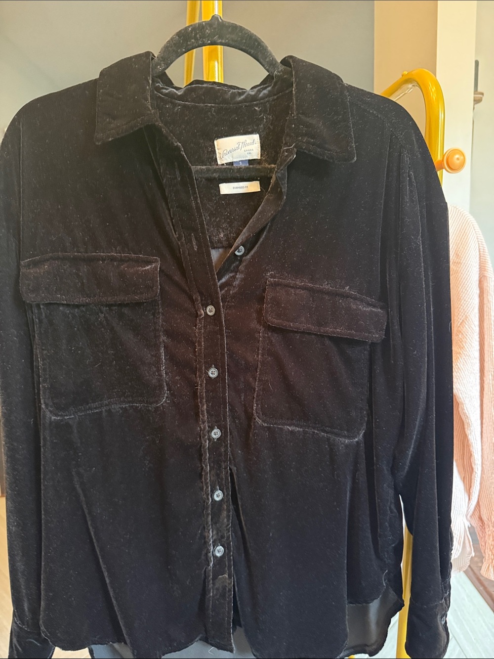 Universal Thread Black Velvet Shirt
